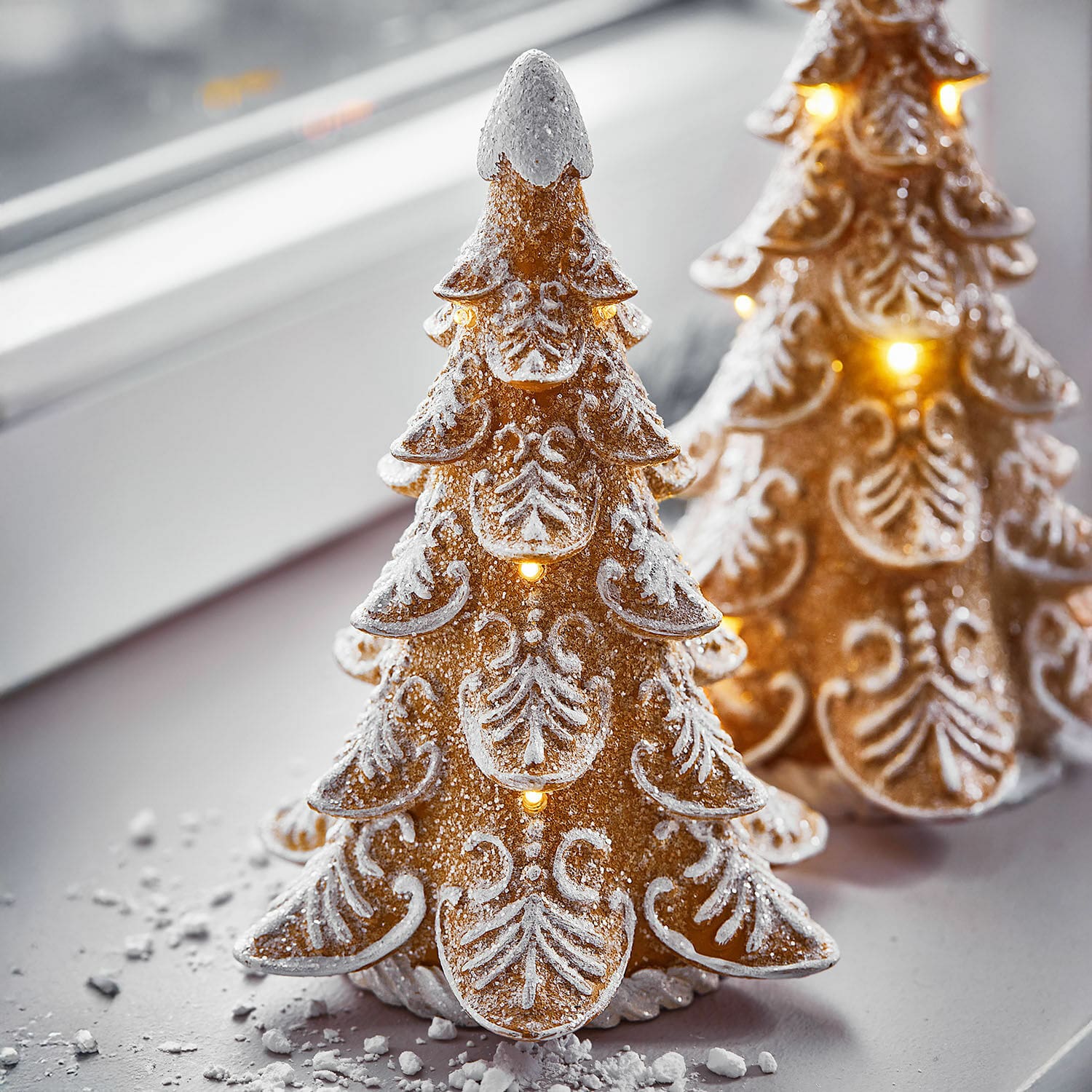 Lot de 2 arbres à LED Anyama