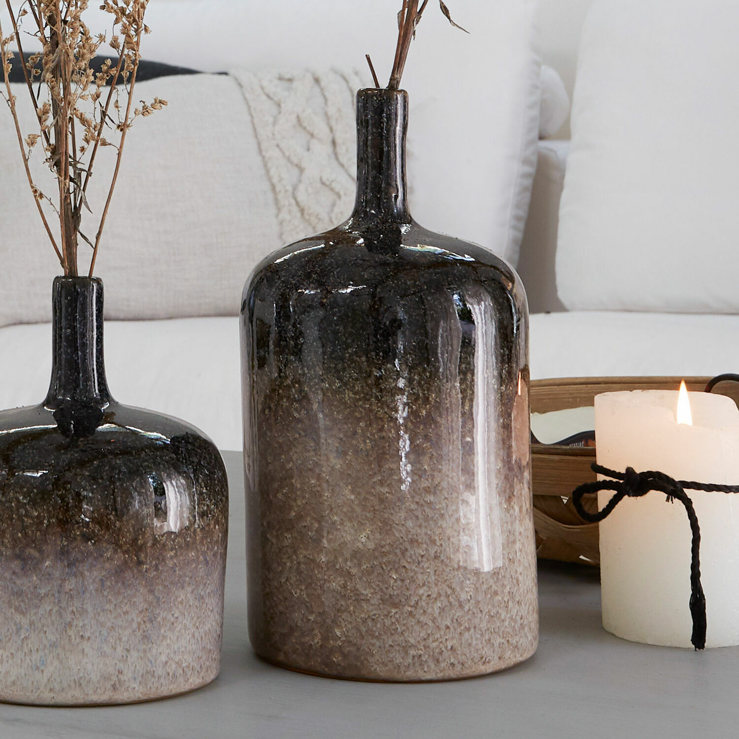 Lot de 2 vases Kurys