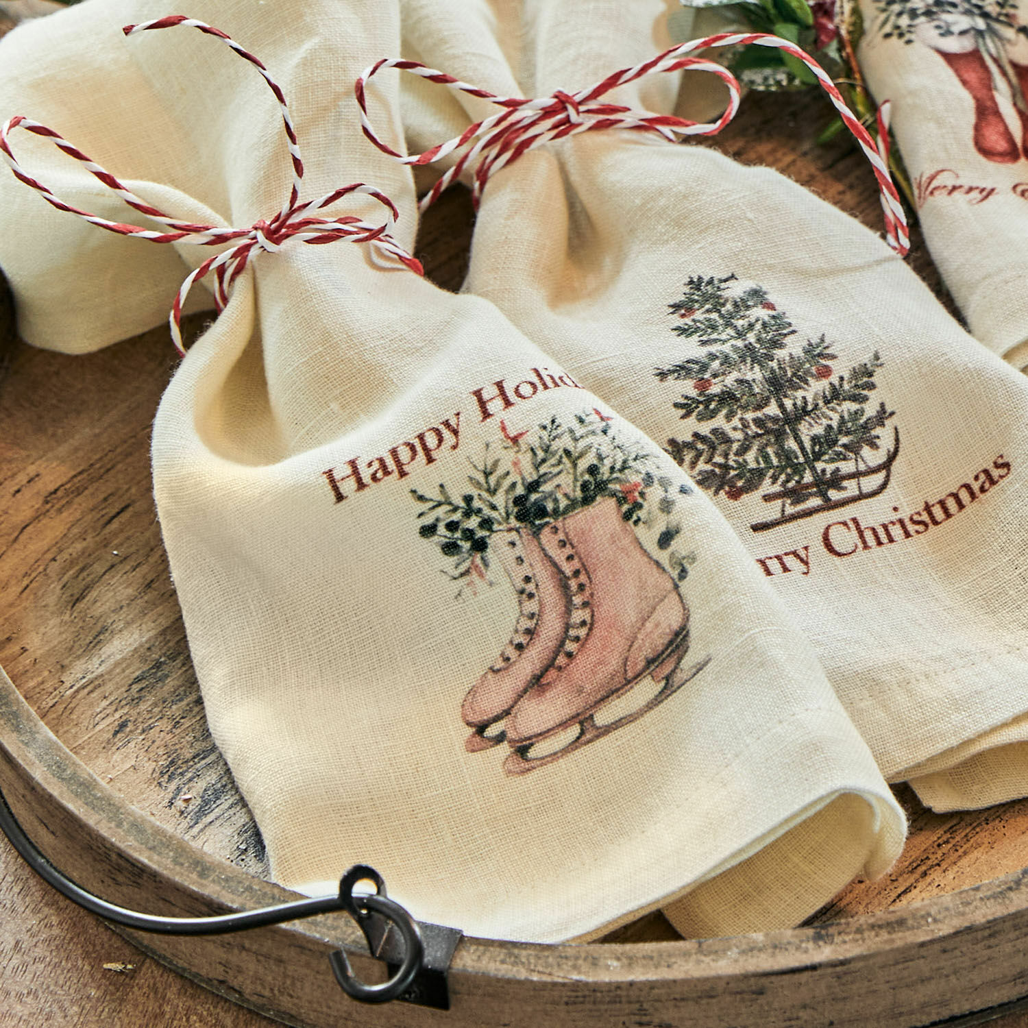 Servet set van 4 Merry & Bright