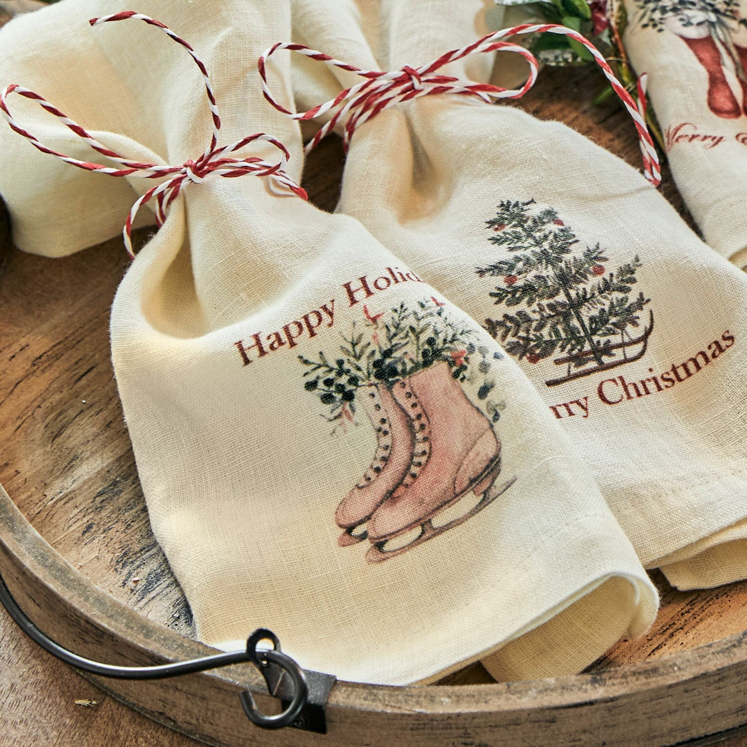 Servet set van 4 Merry & Bright