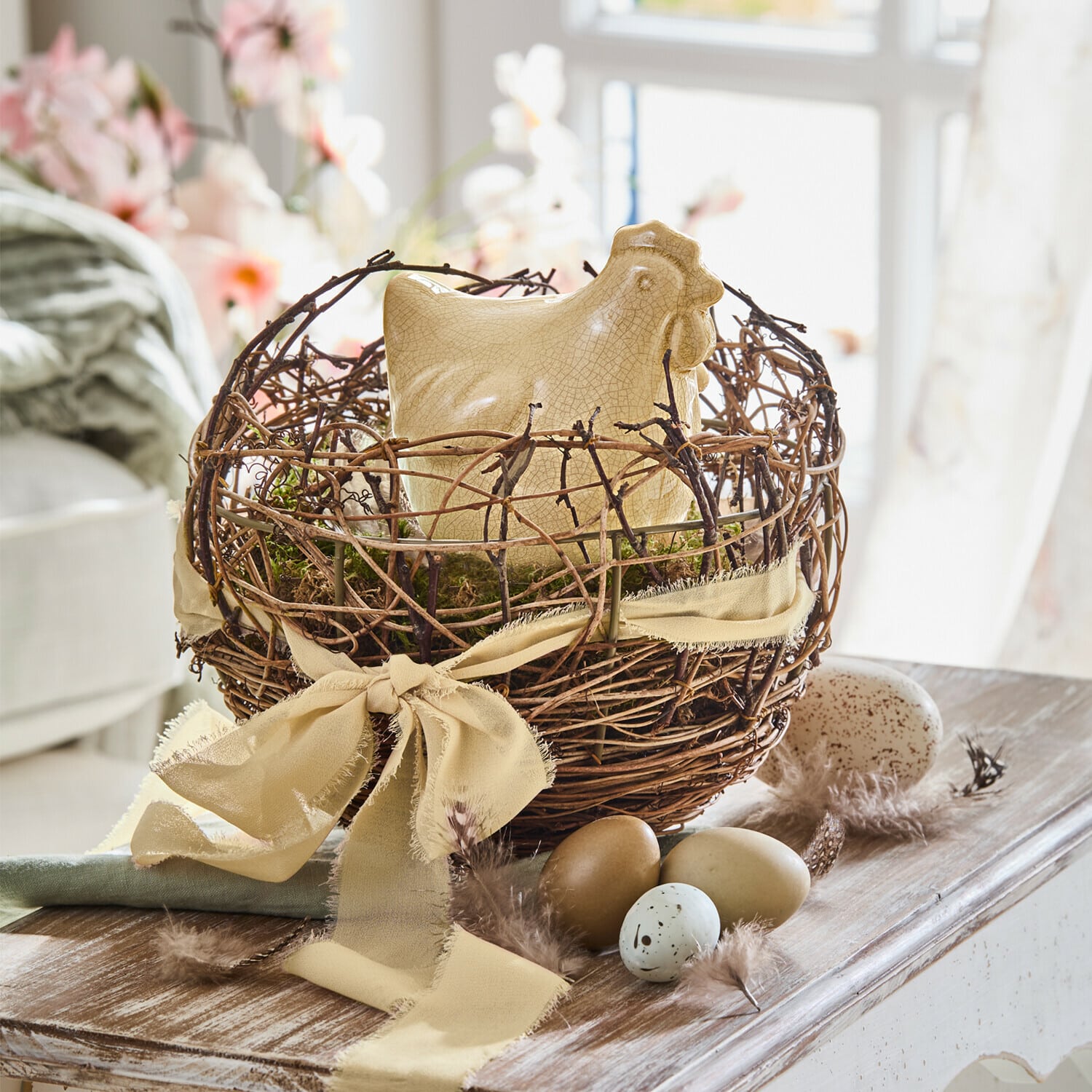 Figurine décorative Poule Roisenn