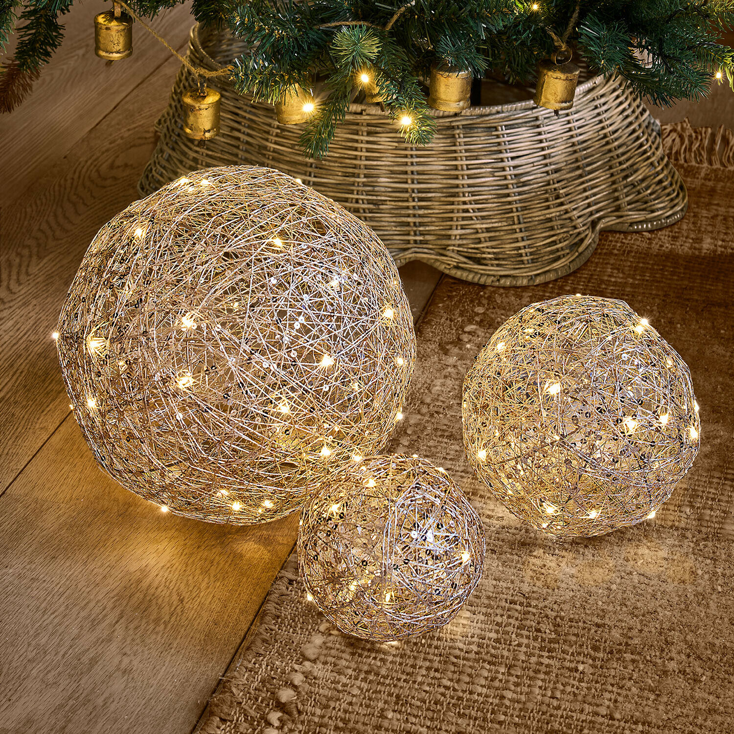 Ledlichtbol set van 3 Casaglam