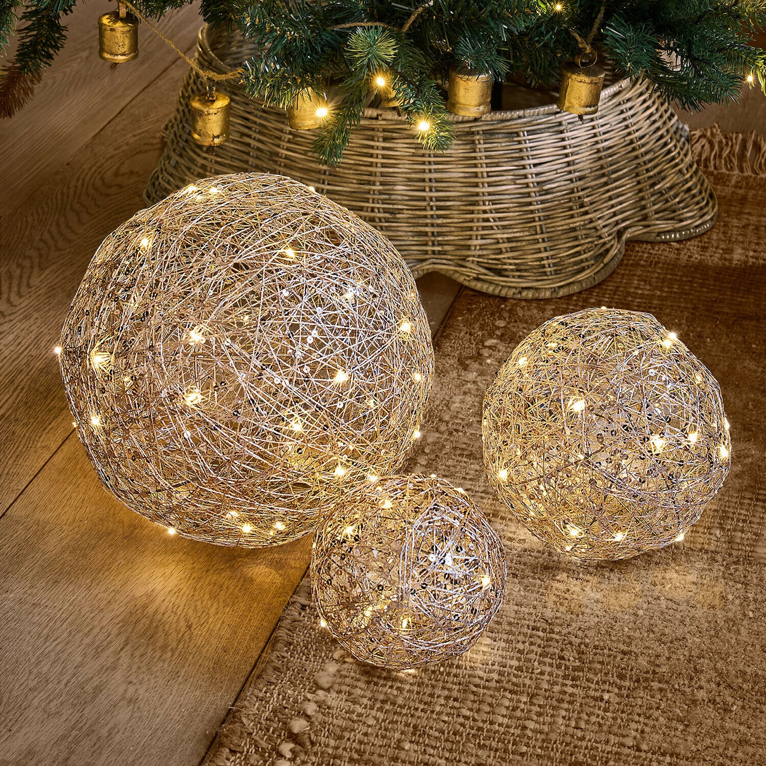 Lot de 3 boules à LED Casaglam