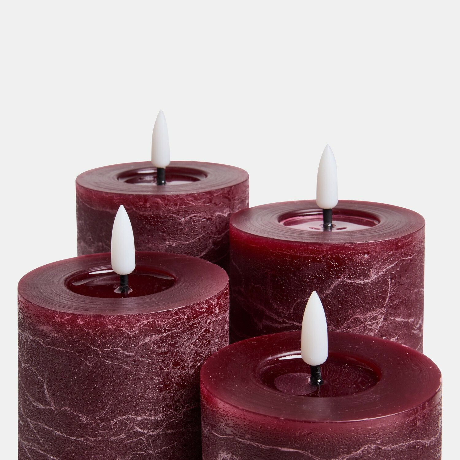 Ledstompkaars set van 4 Ljusvik