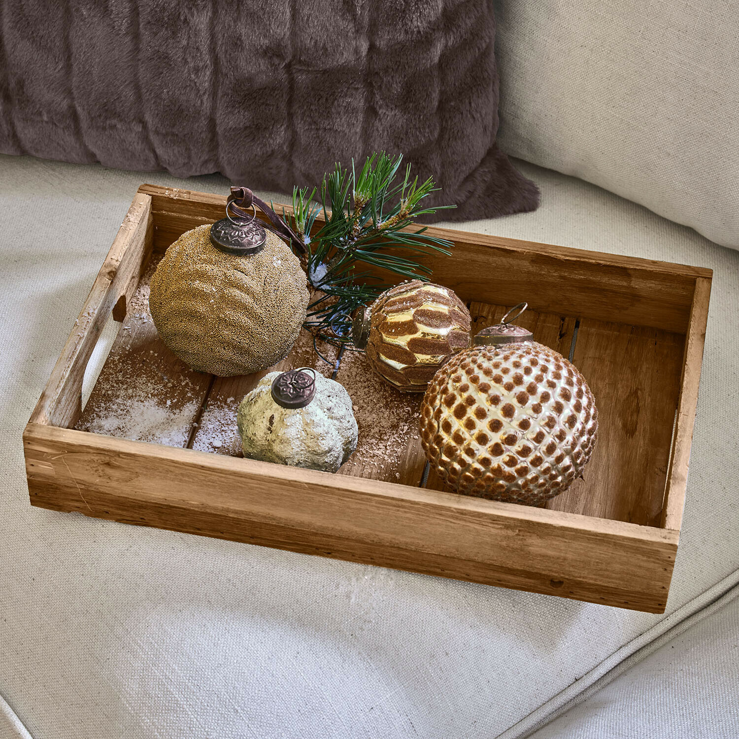 Kerstbal set van 4 Tamarun