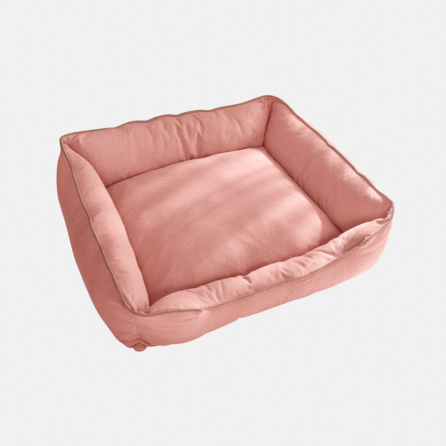 Panier pour animaux rose en tissu doux, confortable et élégant pour le repos des animaux