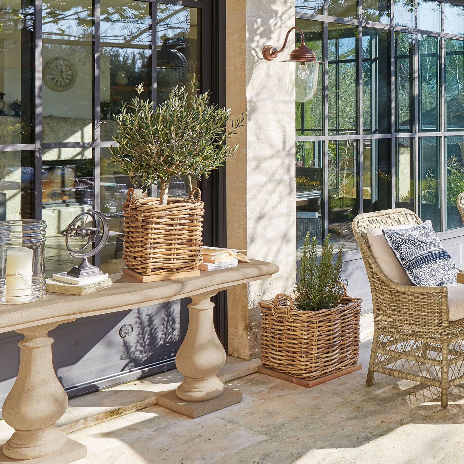 Lot de 3 paniers Chalet
