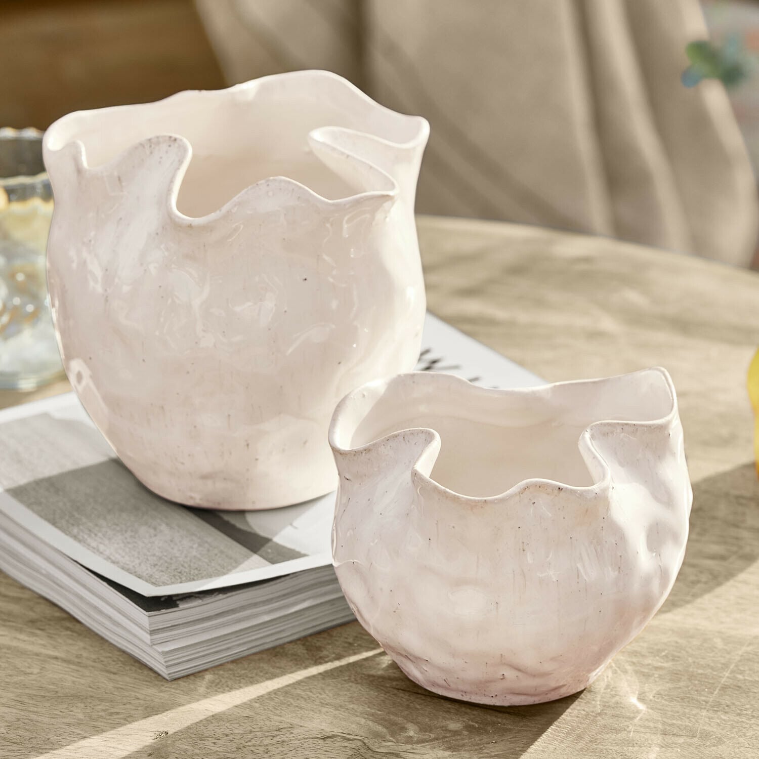 Lot de 2 cache-pots Vérolines