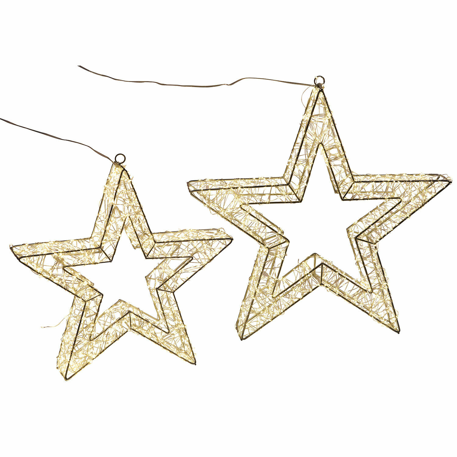 Ster met ledlampjes set van 2 Veralisse
