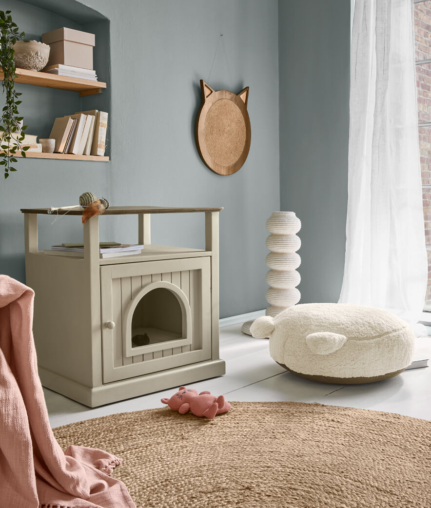 Een greige kattenparadijs