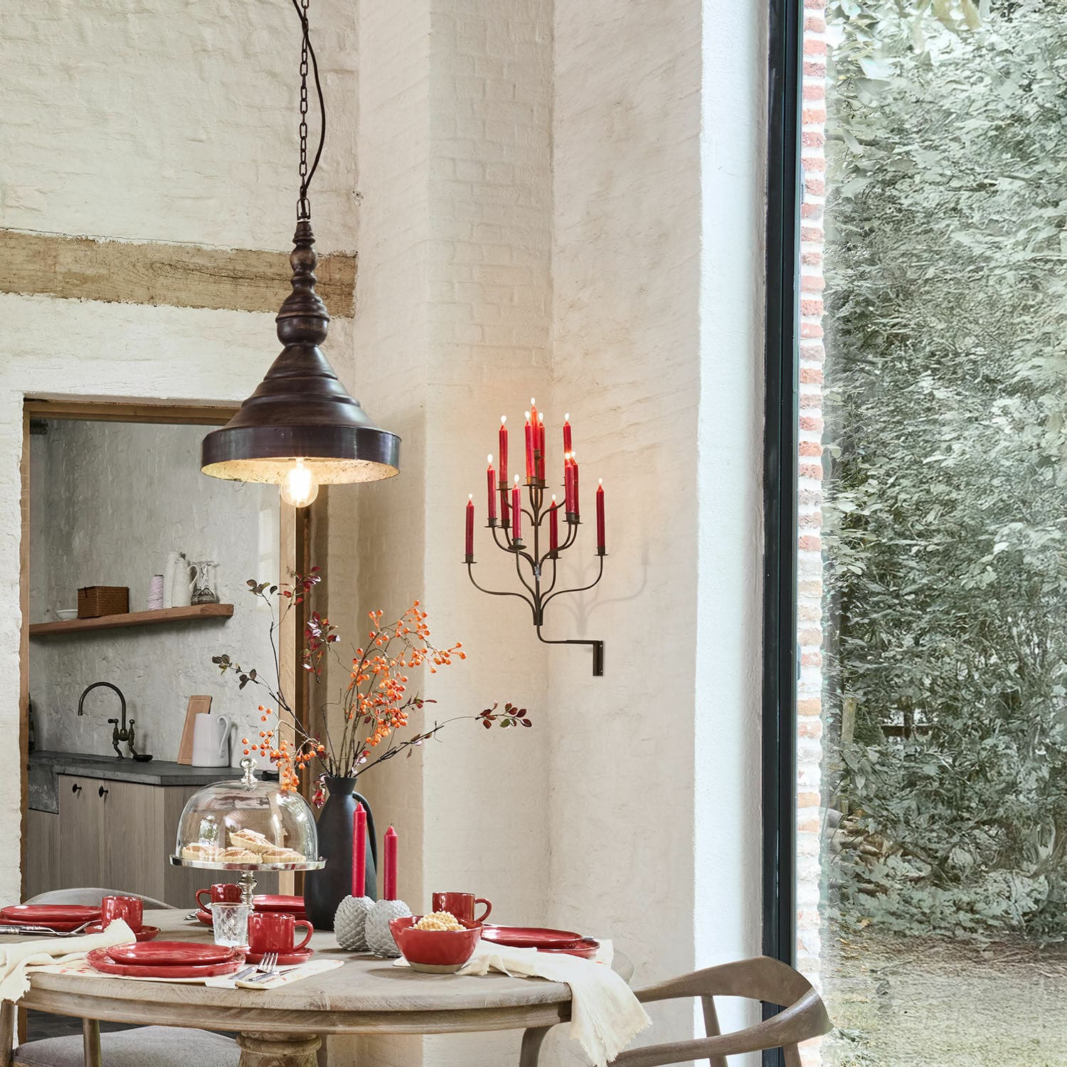 Chandelier mural Ferelina