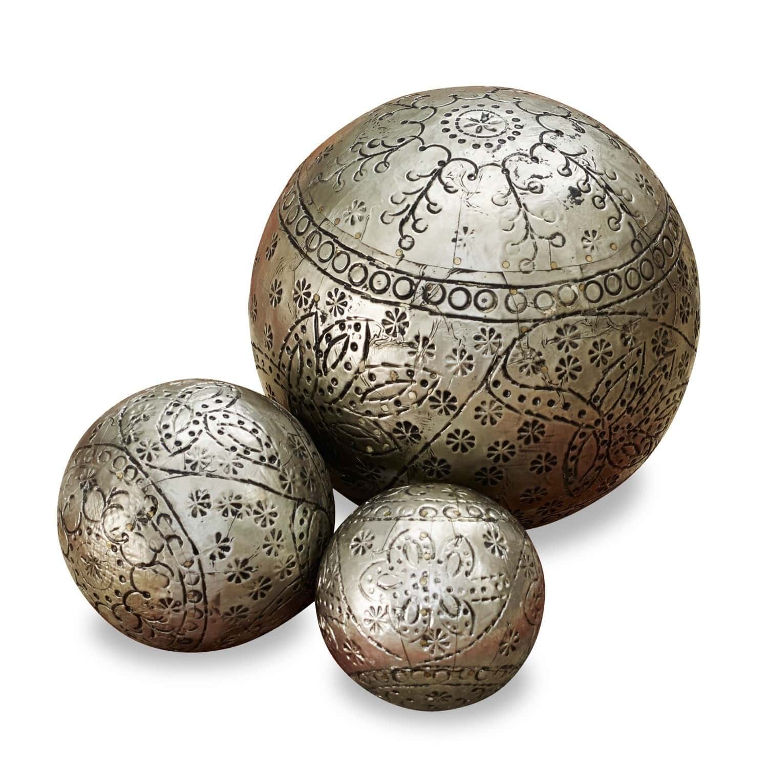 Lot de 3 boules décoratives Liezel