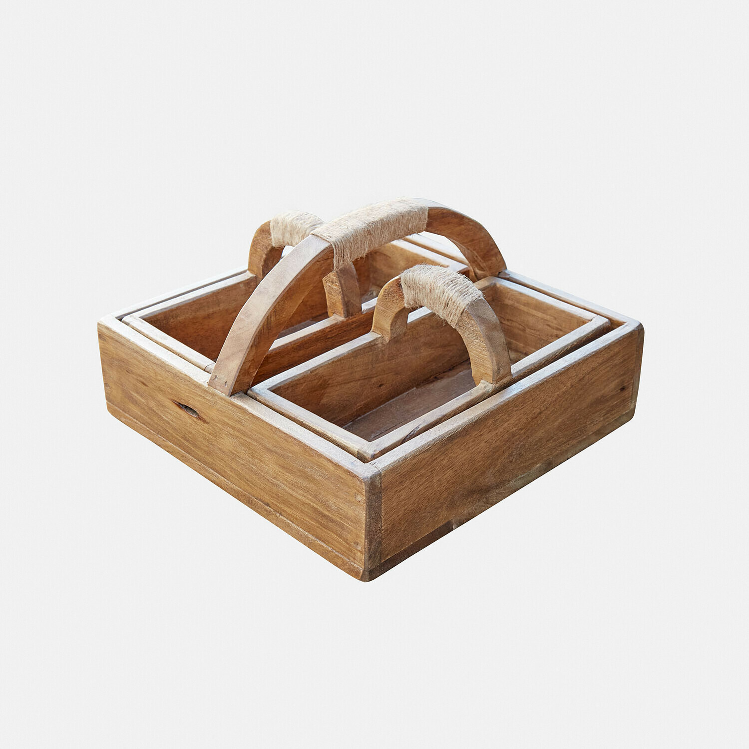 Lot de 3 caisses en bois Nettleby