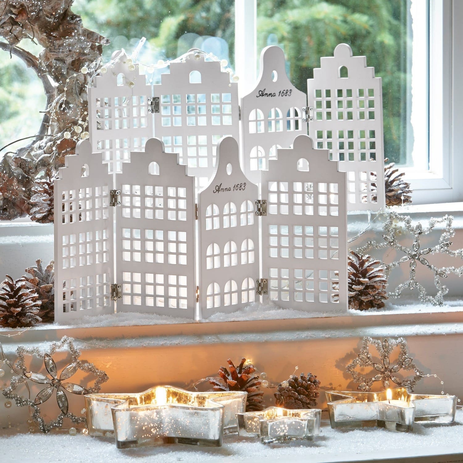 Lot de 2 décorations façades Crisfield