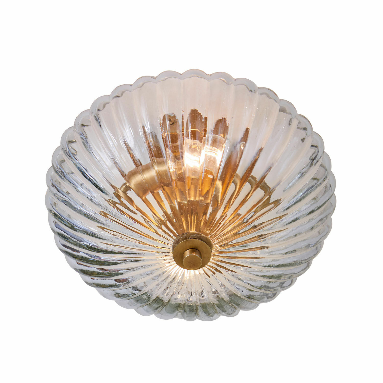 Plafondlamp Druaila Glazen plafondlamp met geel metalen element, decoratieve wandlamp voor woonkamer of slaapkamer