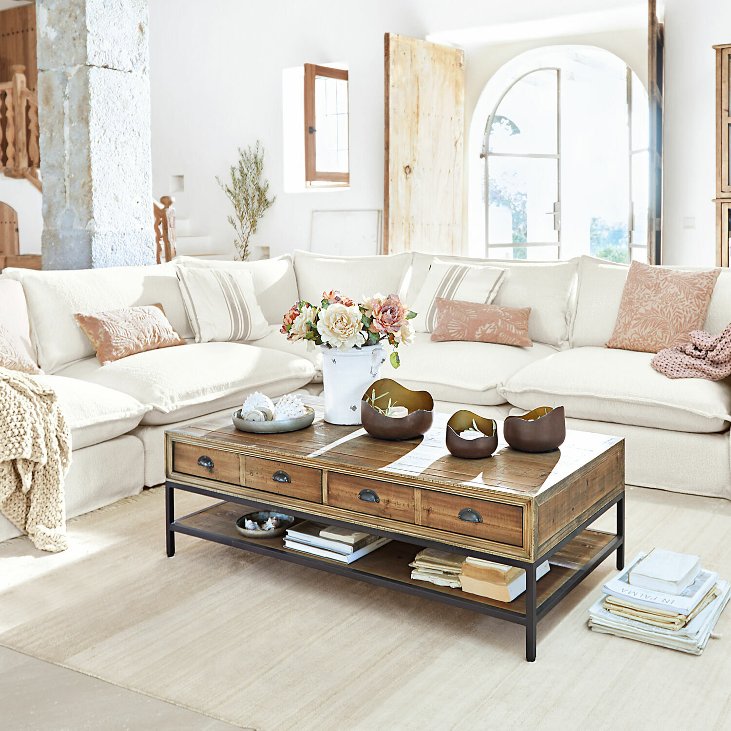 Decoratieve bloem set van 6 Mervix
