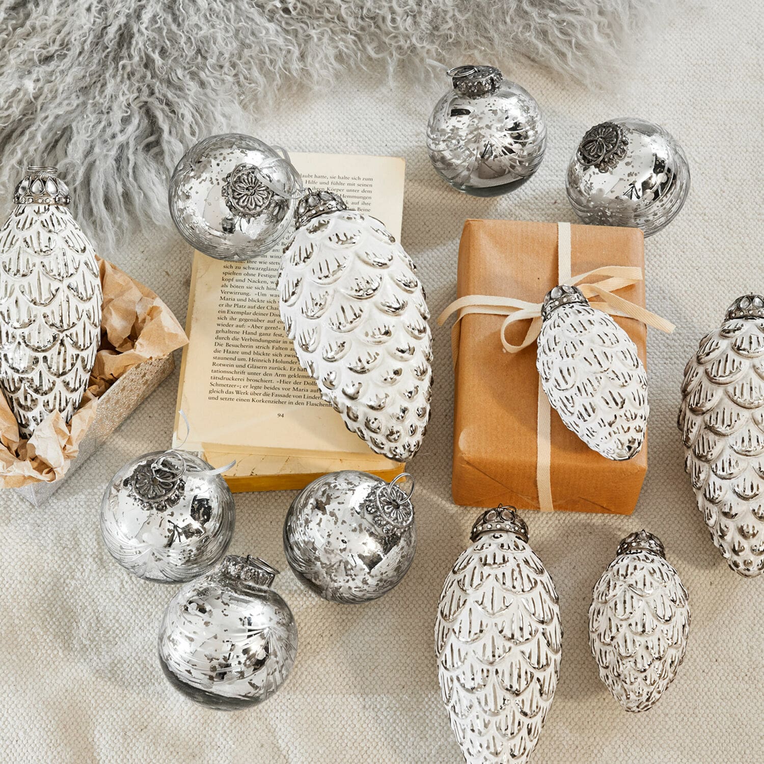 Lot de 6 décorations de Noël Thorens