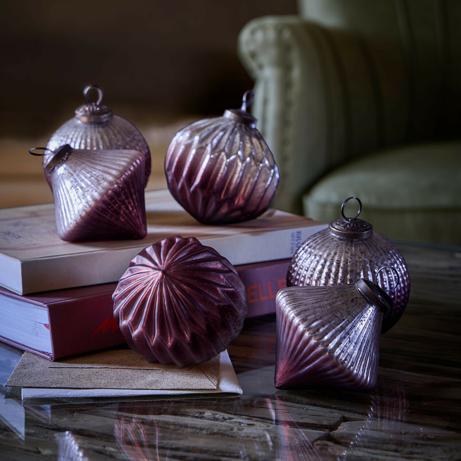 Kerstbal set van 6 Marquee