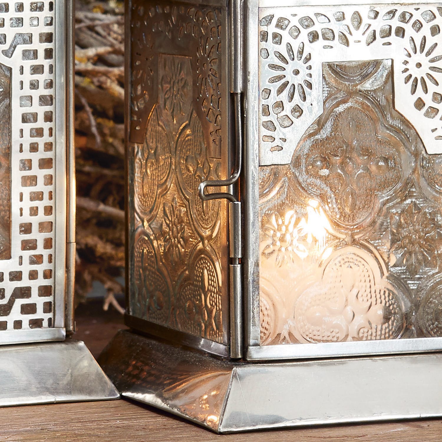 Lot de 3 lanternes Indian