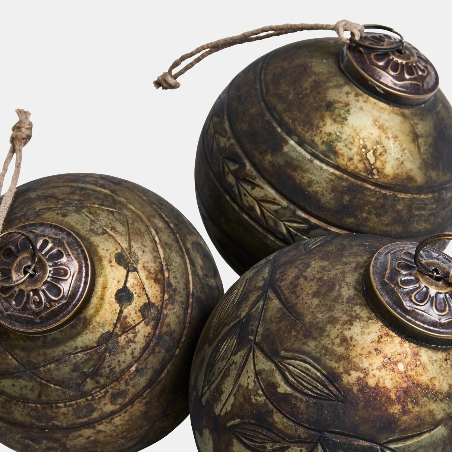 Kerstbal set van 6 Goldenblist