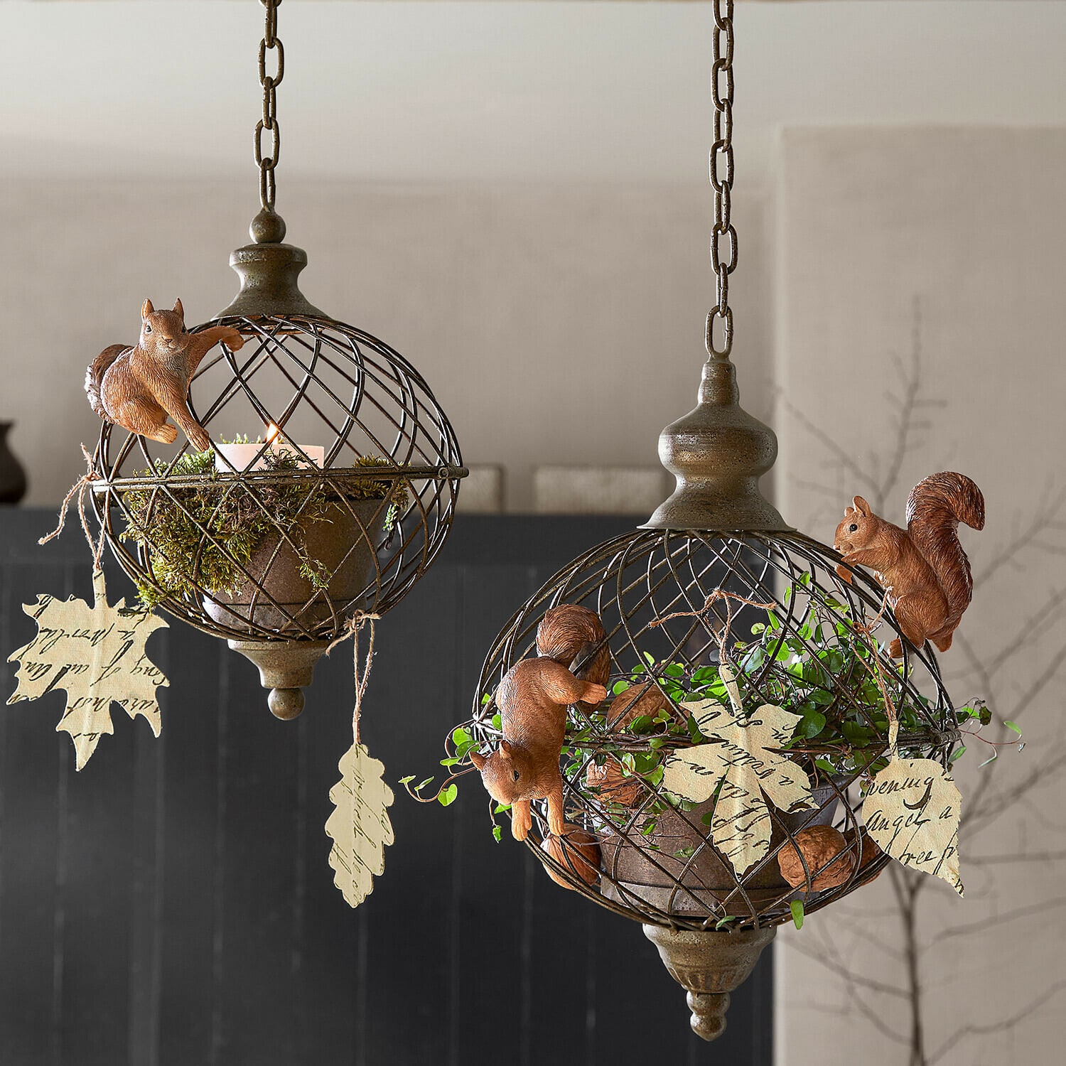 Hanger set van 4 Fleuriene
