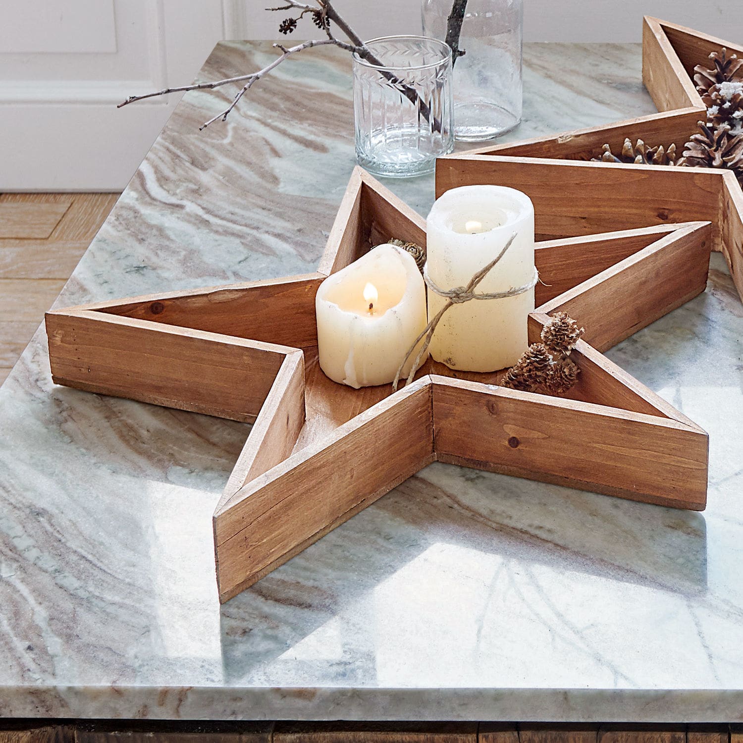 Lot de 2 plateaux Siris