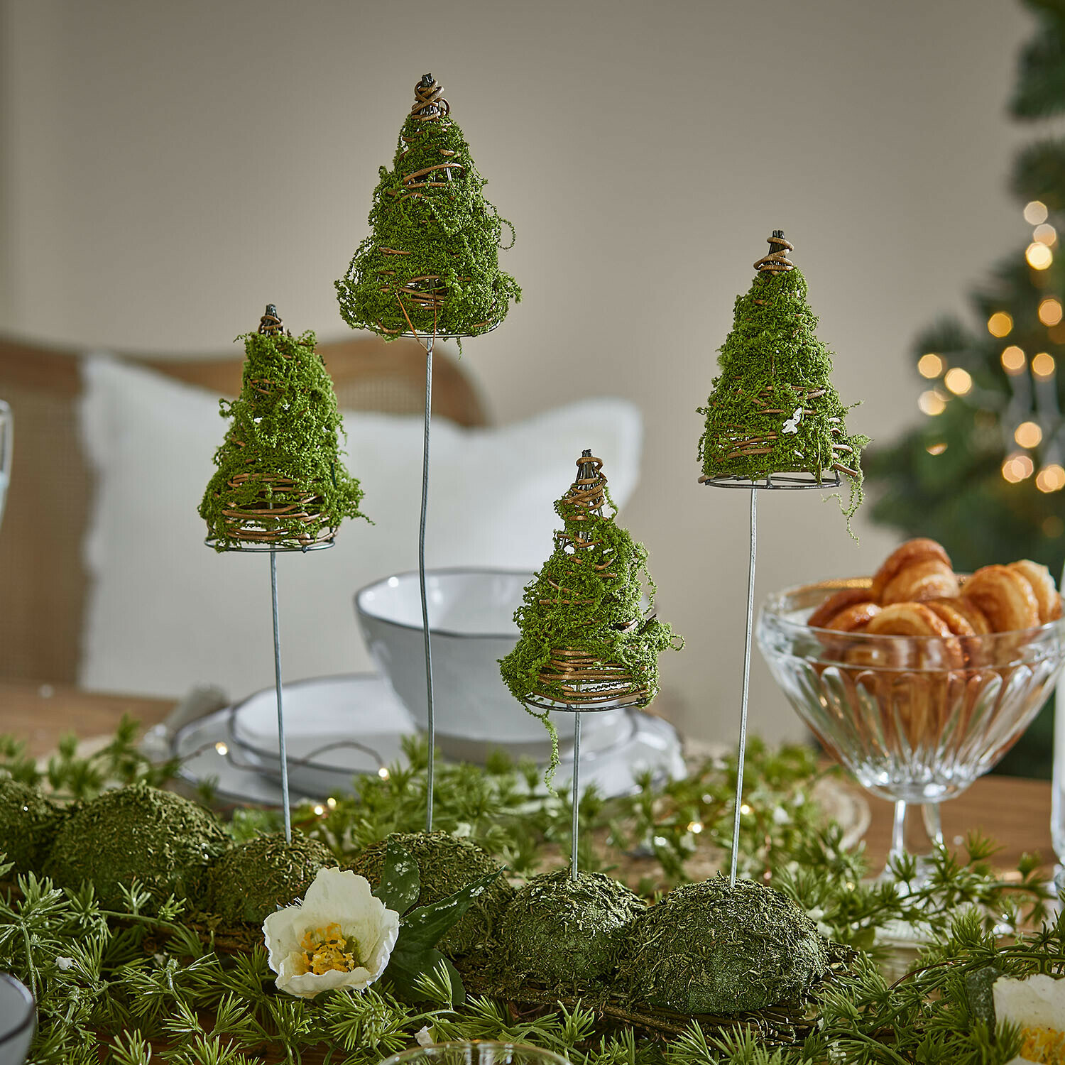 Lot de 4 sapins décoratifs Cassiola