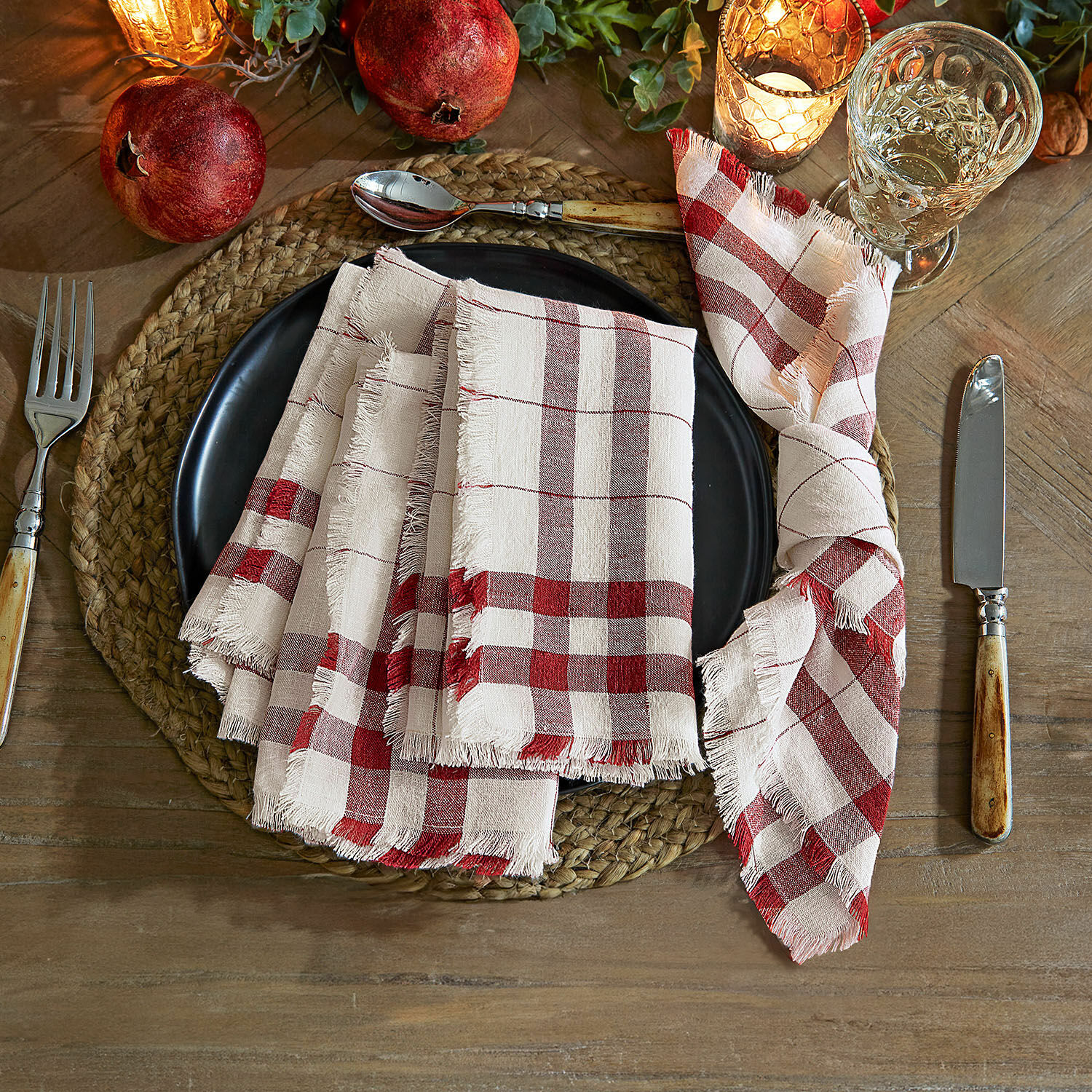Lot de 4 serviettes de table Zarella