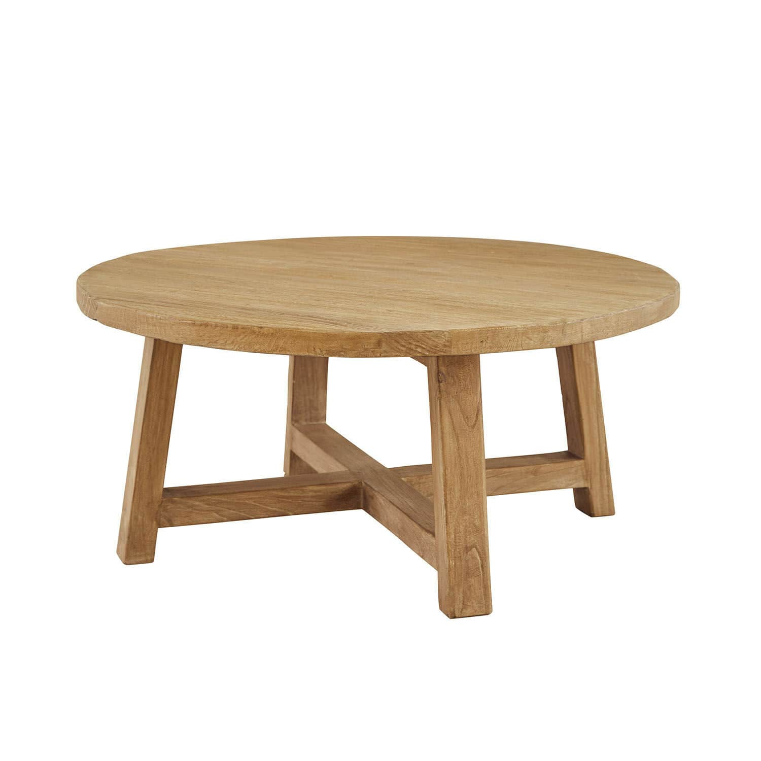 bruin Ronde Gorivel salontafel van bruin hout, geschikt voor de woonkamer