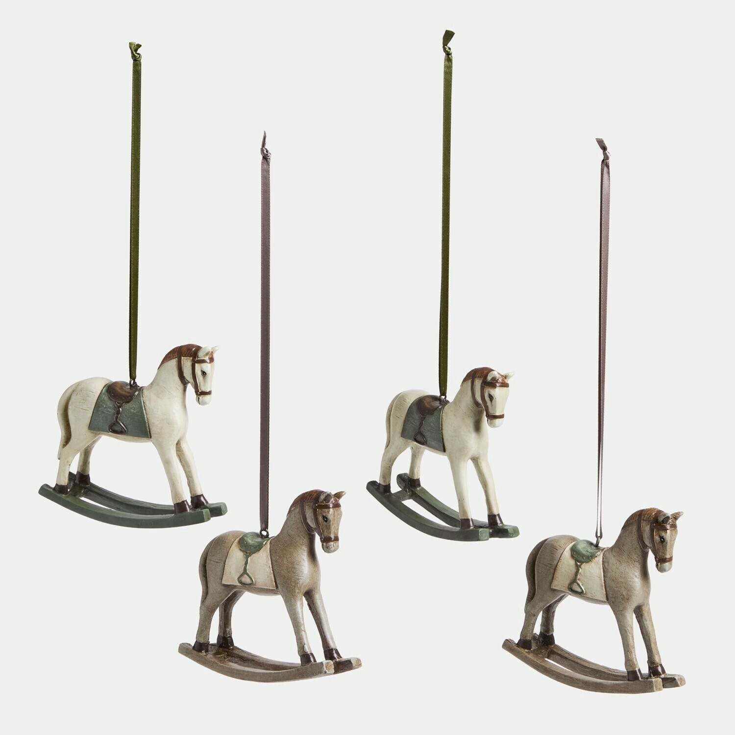 Lot de 4 chevaux décoratifs Cory Lot de 4 chevaux décoratifs Cory