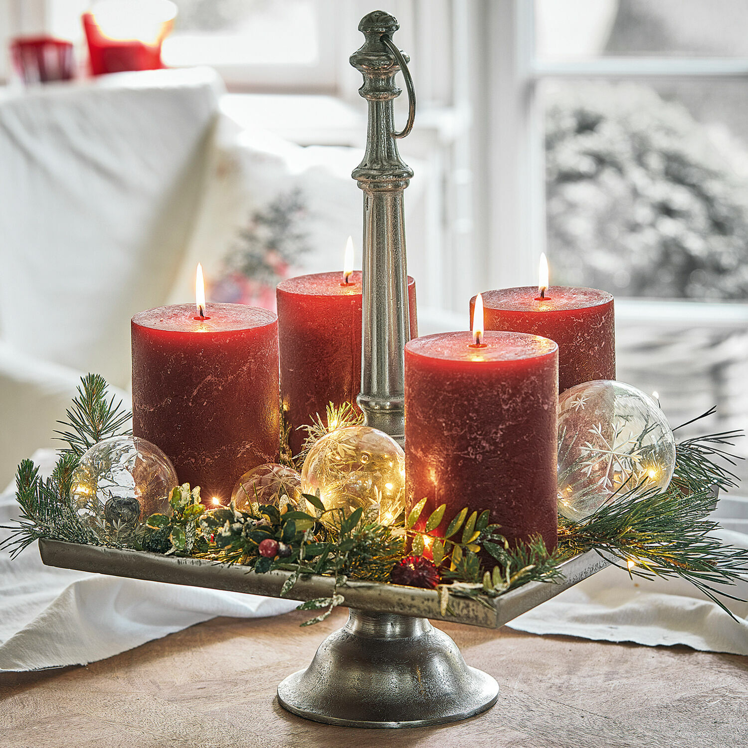 Kaars set van 4 Braga