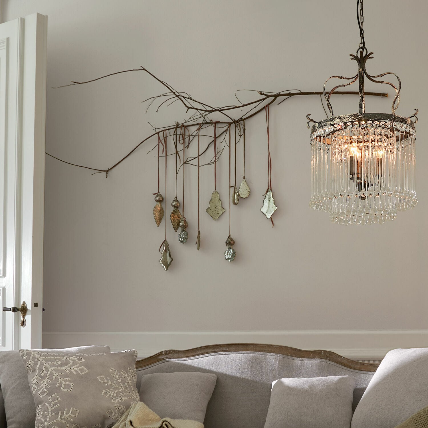 Lot de 4 décorations à suspendre Géraudet