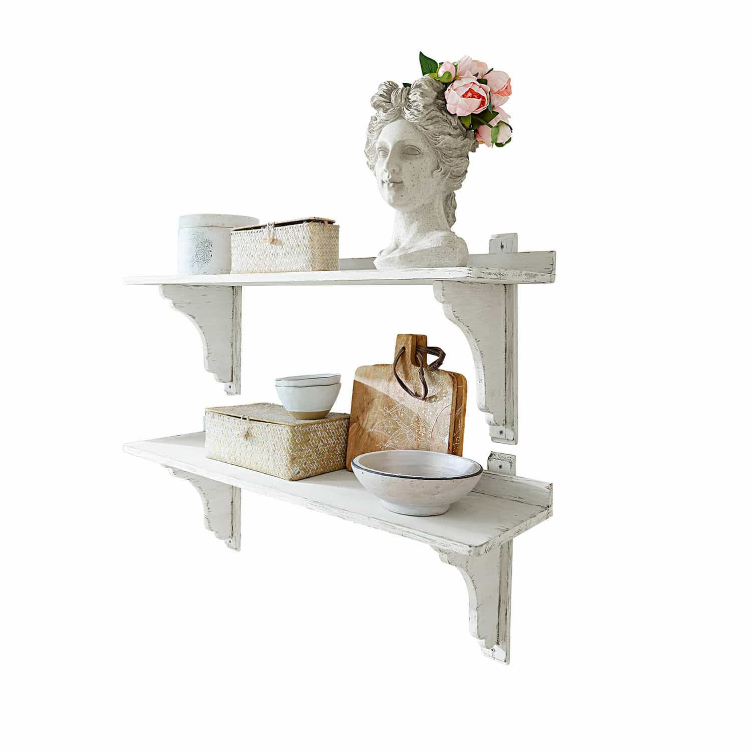 Wandplank set van 2 Yvelique