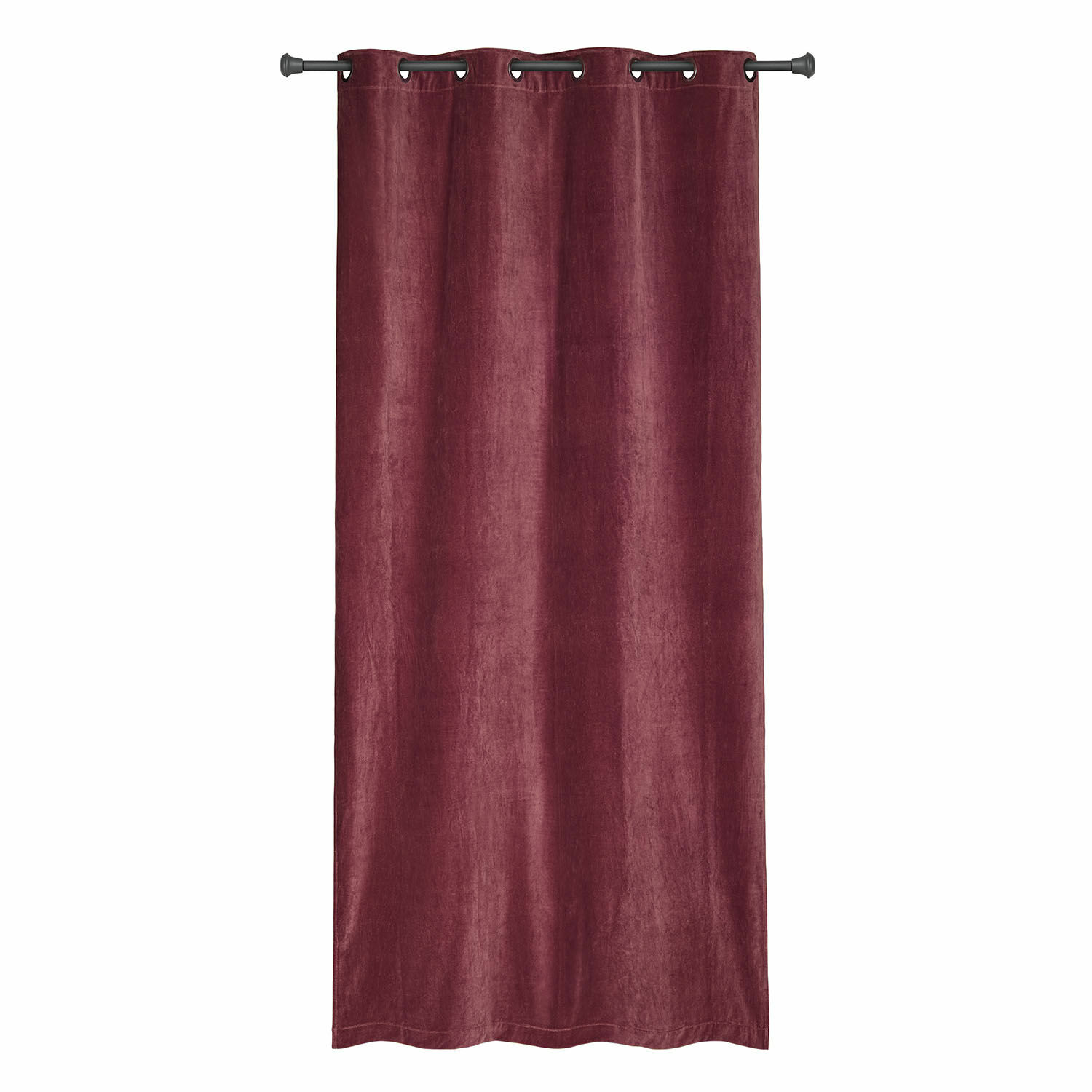 Gordijn Miko Bordeaux gordijn van zachte stof met ringen, perfect voor raamdecoratie en lichtfiltering