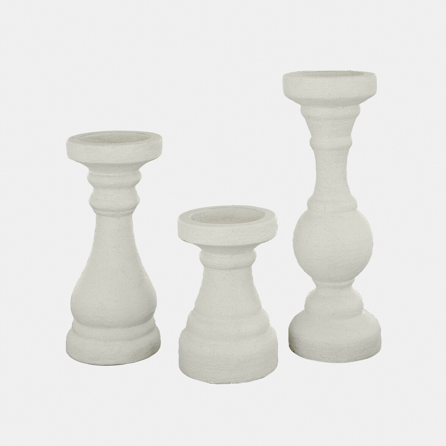 Lot de 3 bougeoirs Quenlivre