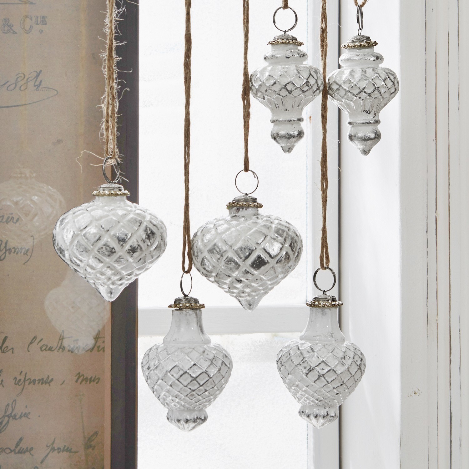 Lot de 6 décorations de Noël Appilly
