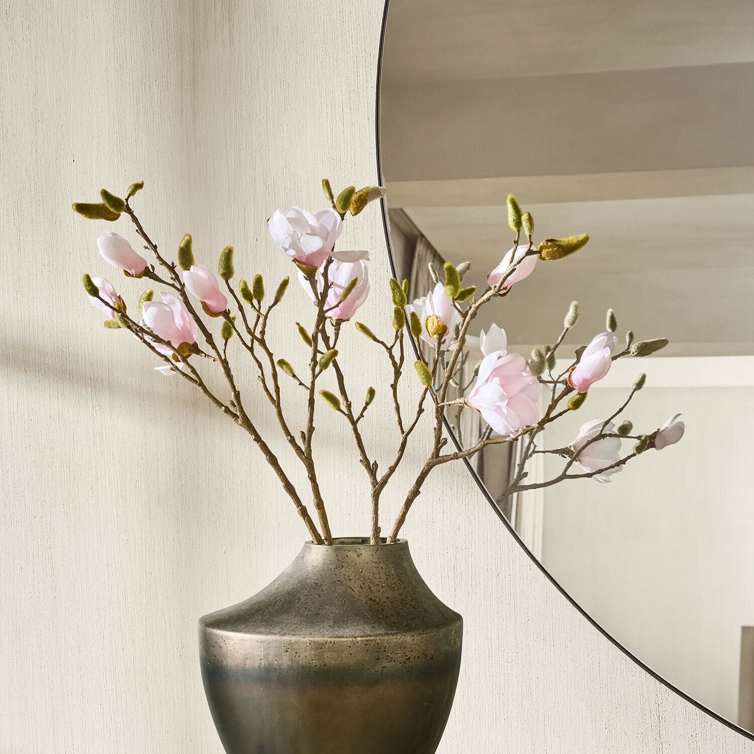 Lot de 2 fleurs décoratives Aurélines