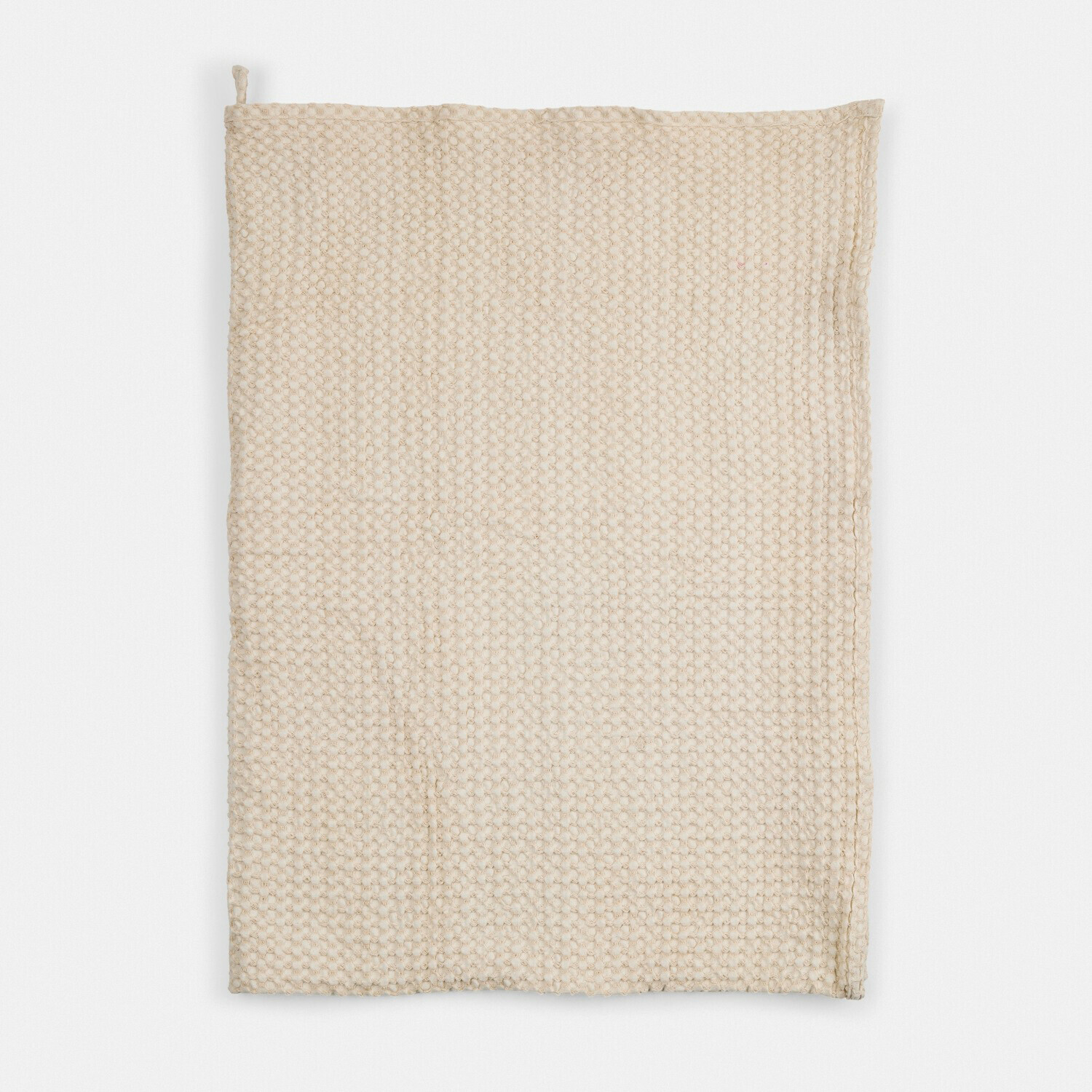 Serviette de bain Maralei Torchon de cuisine beige en coton avec texture nid d'abeille pour un usage quotidien