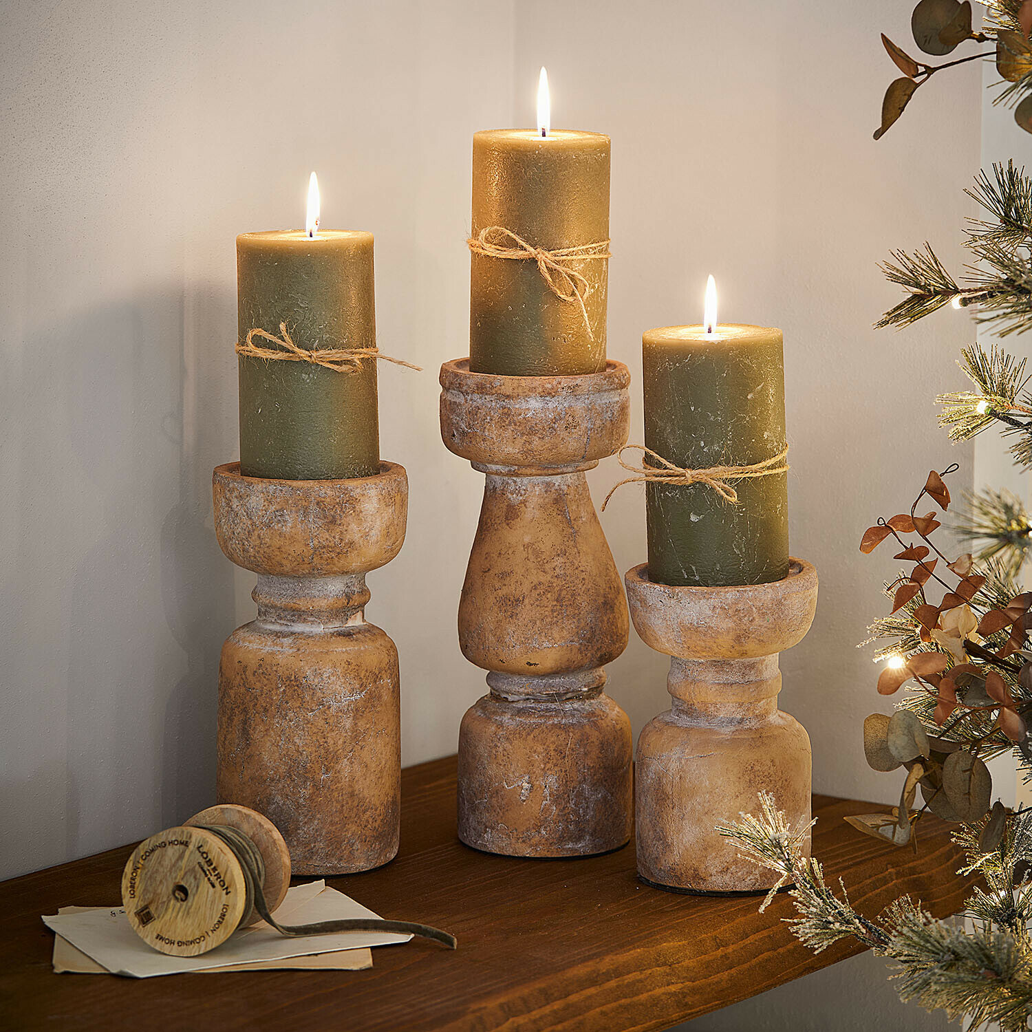 Set de 3 bougeoirs Talona
