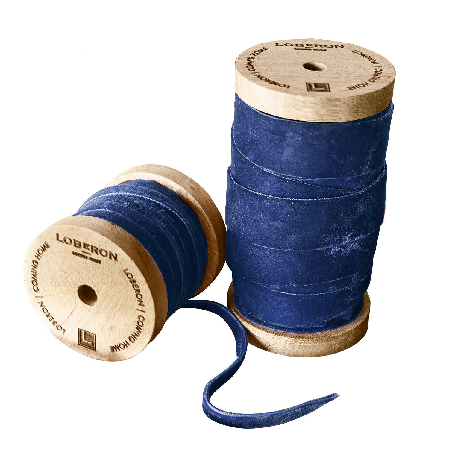 Lot de 2 bobines de ruban en velours Liandis