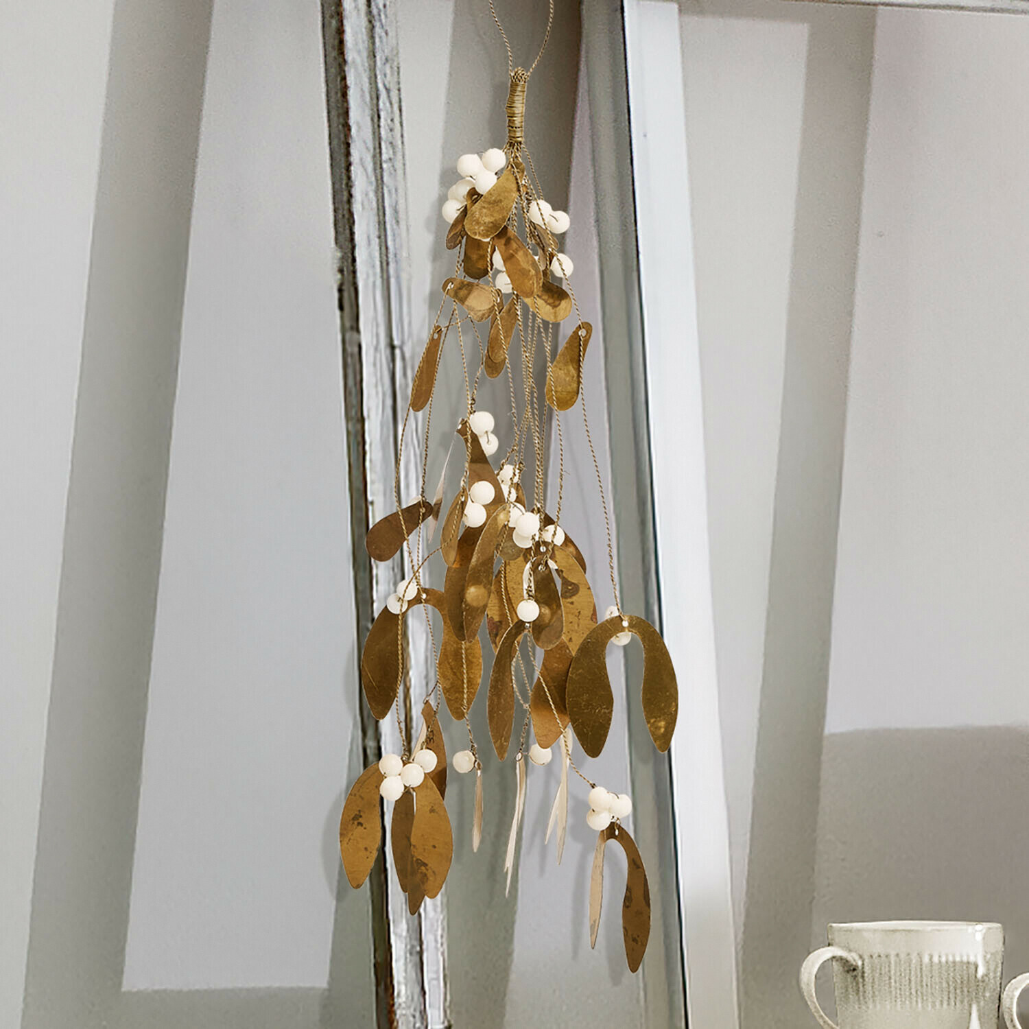 Branche de gui décorative Aurenis