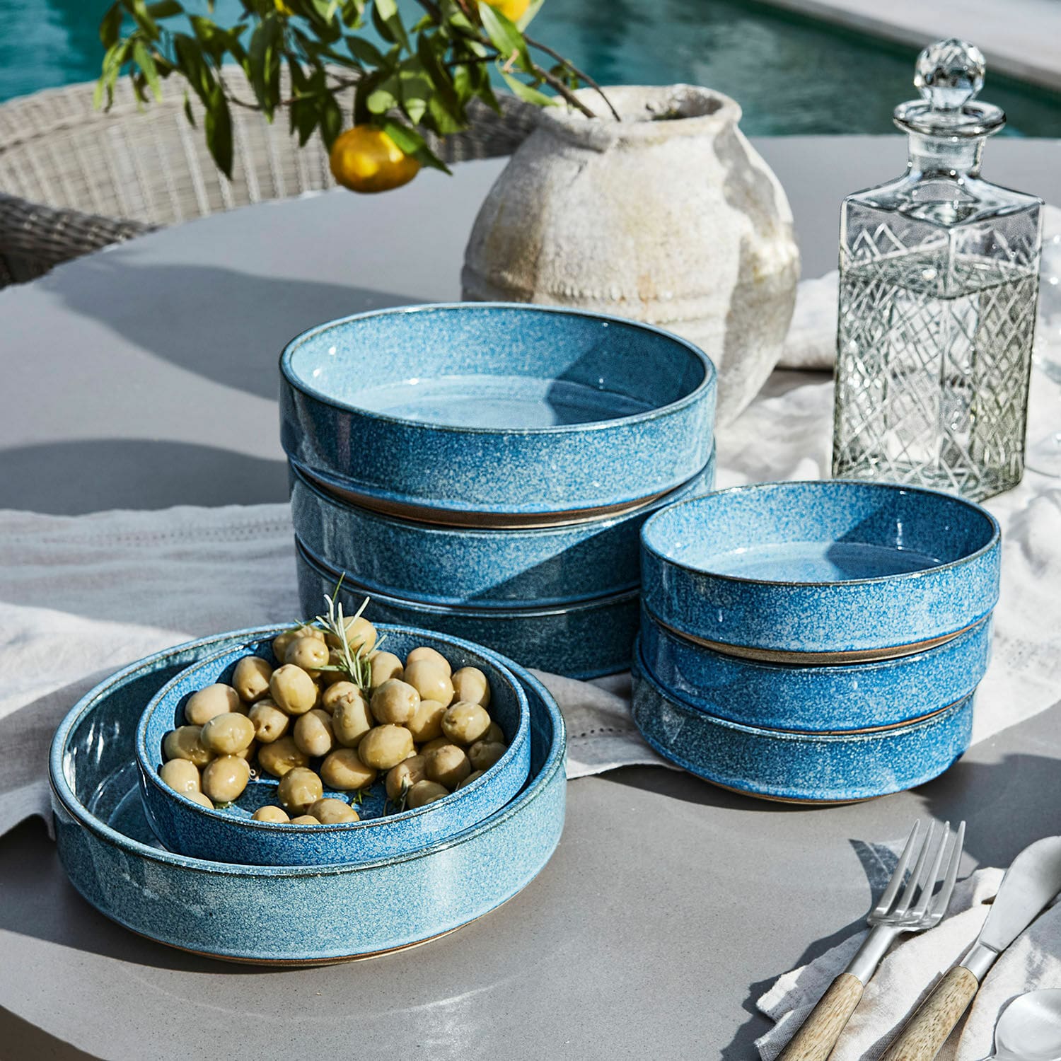 Lot de 8 assiettes Darney