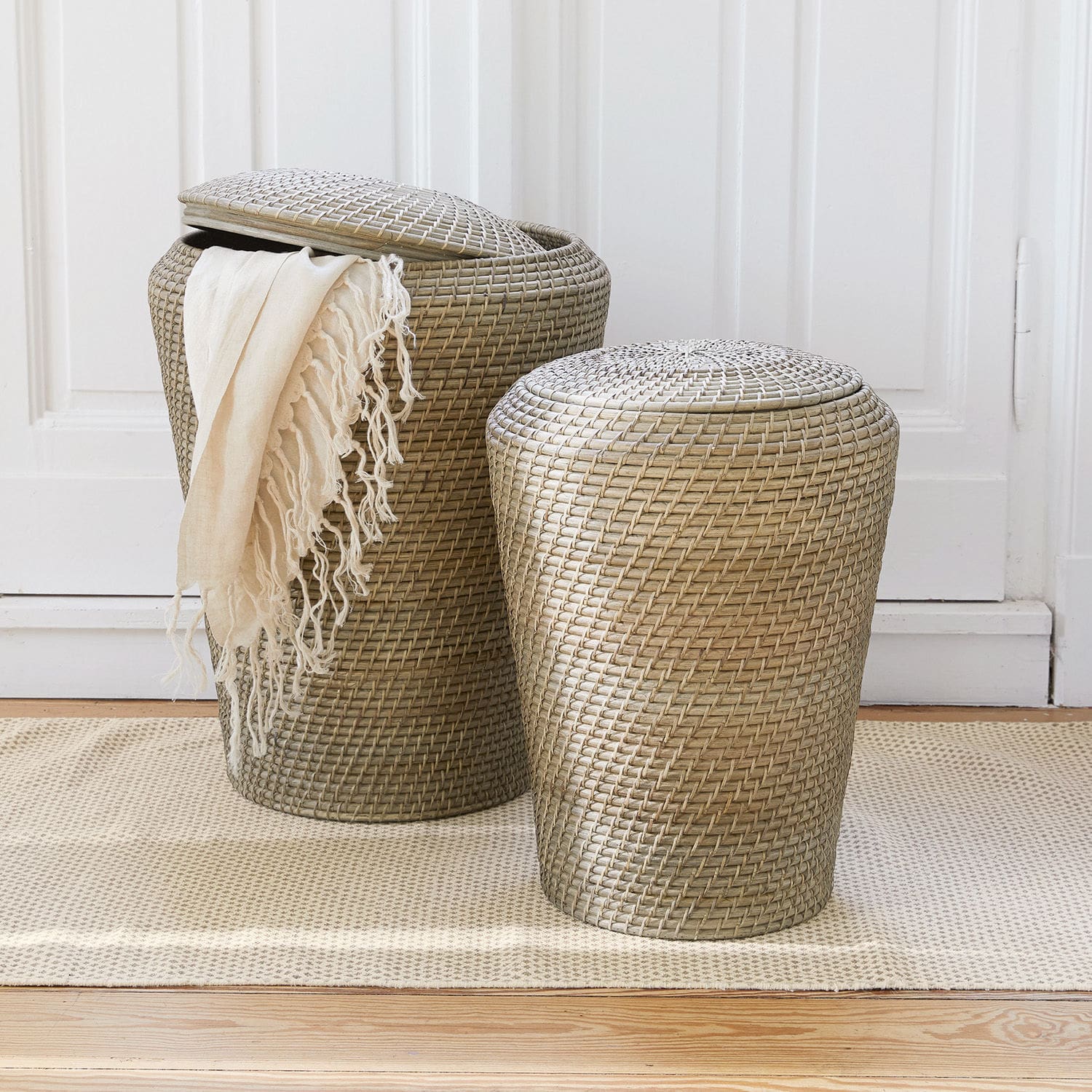 Lot de 2 paniers à linge Nora