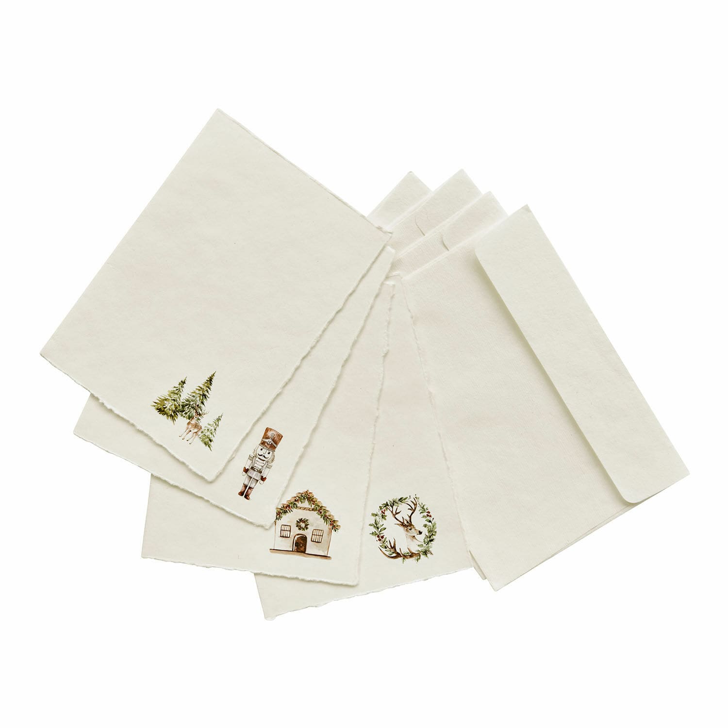 Wenskaart set van 4 Lorandis