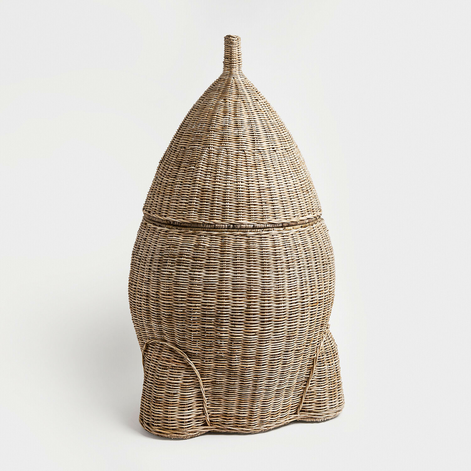 Panier Xeltra Panier en rotin naturel en forme de fusée pour rangement et décoration intérieure