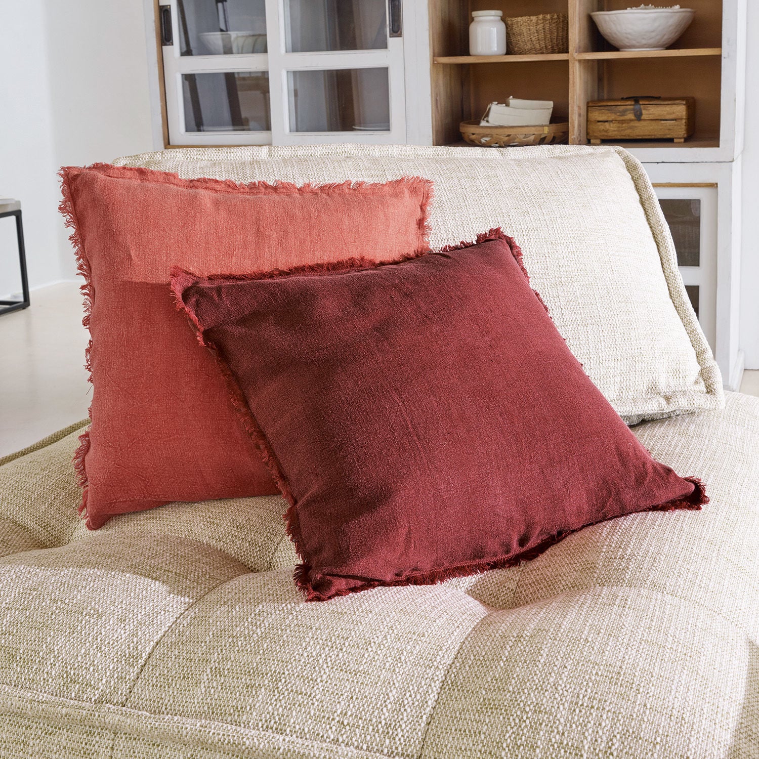 Lot de 2 housses de coussins Steevy