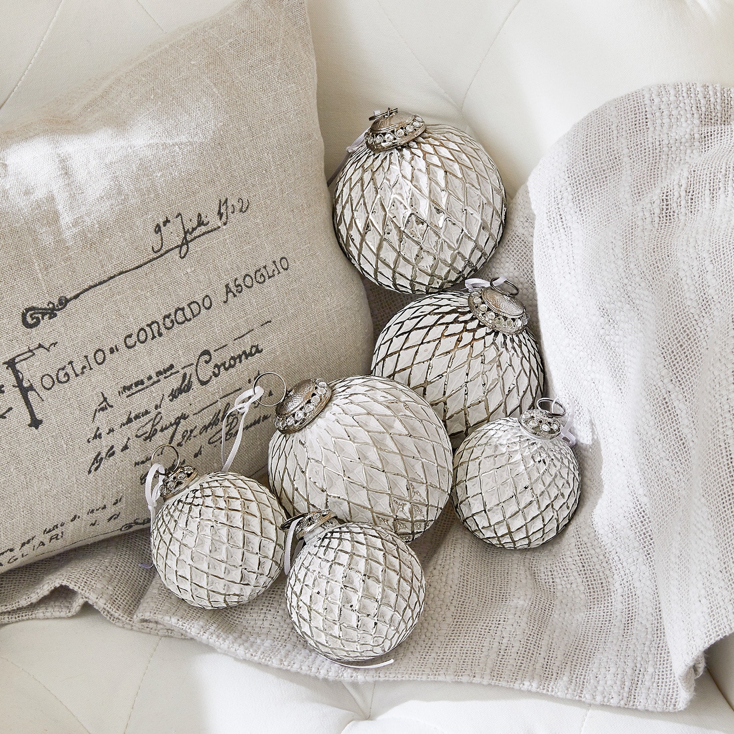 Lot de 6 décorations de Noël Maélys