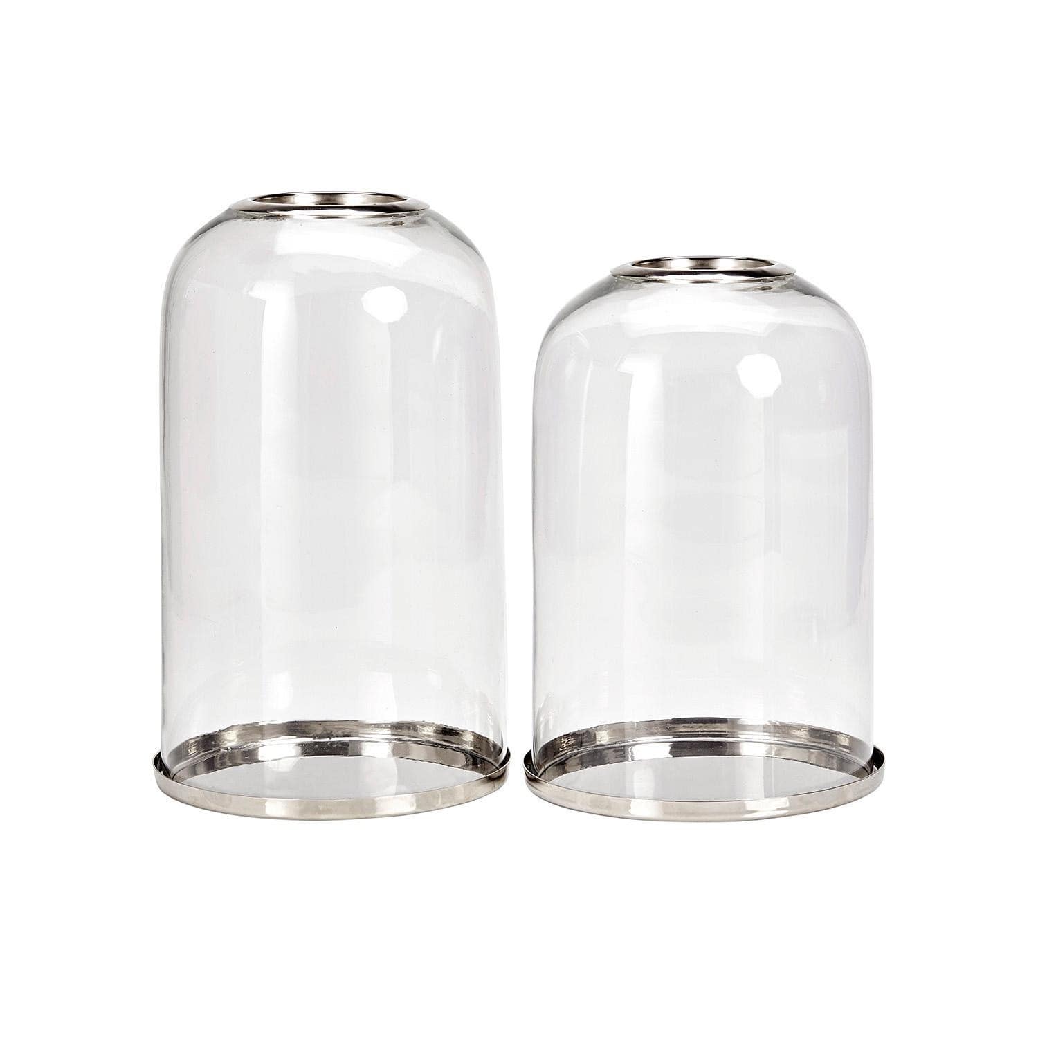 Lot de 2 cloches en verre Locmélar