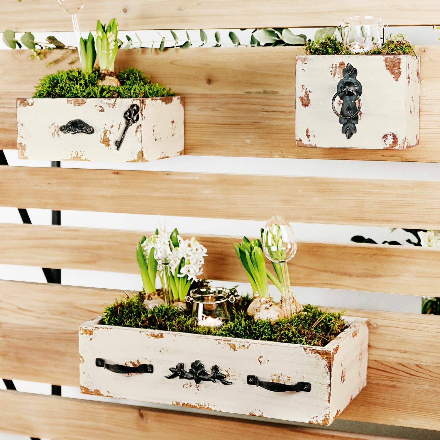 Lot de 3 caisses décoratives Gorik