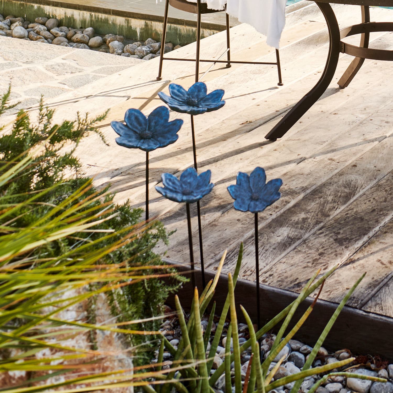 Lot de 2 piques de jardin Soucy